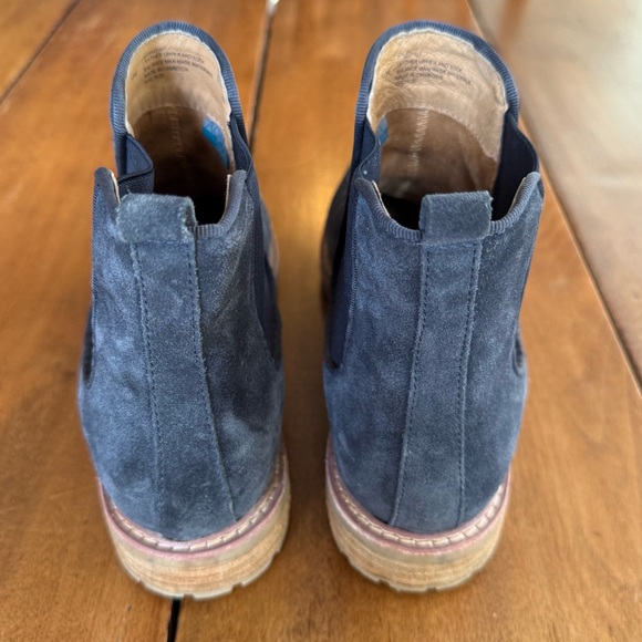 Sofft Leah Chelsea Boots in Navy Blue Suede, Women's Size 11 - Picture 8 of 12